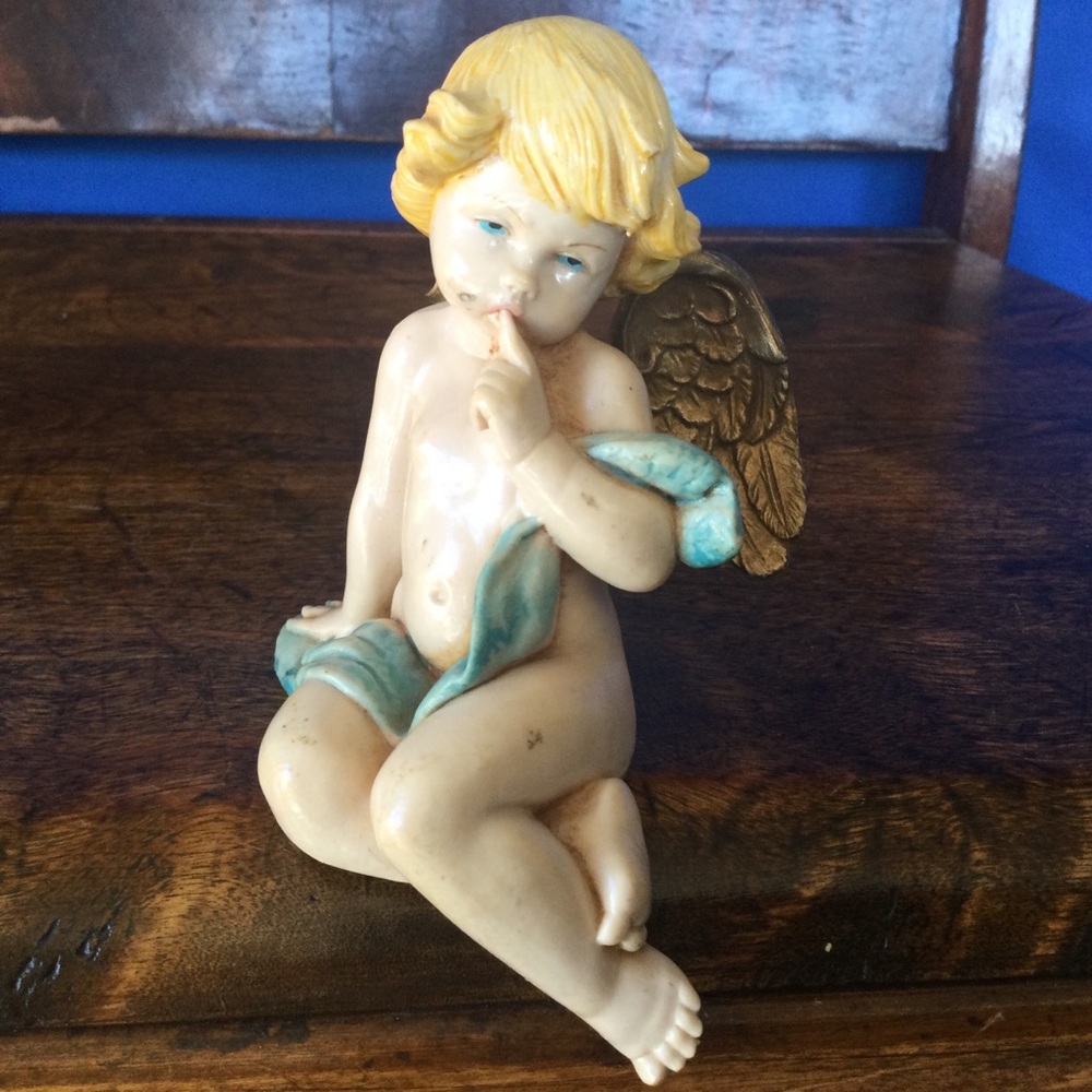 Fontanini Angel 975 Made in Italy Vintage 1997 5" Resin
